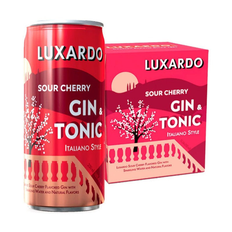 Luxardo Sour Cherry Gin & Tonic 4-Pack - LoveScotch.com