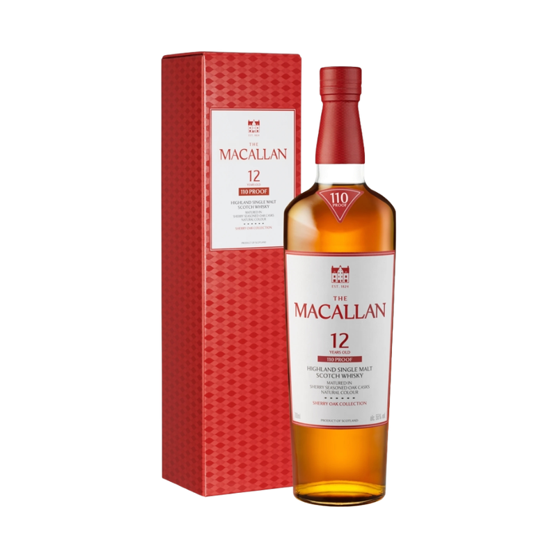 Macallan 12 Year Sherry Oak 110 Proof Single Malt – LoveScotch.com