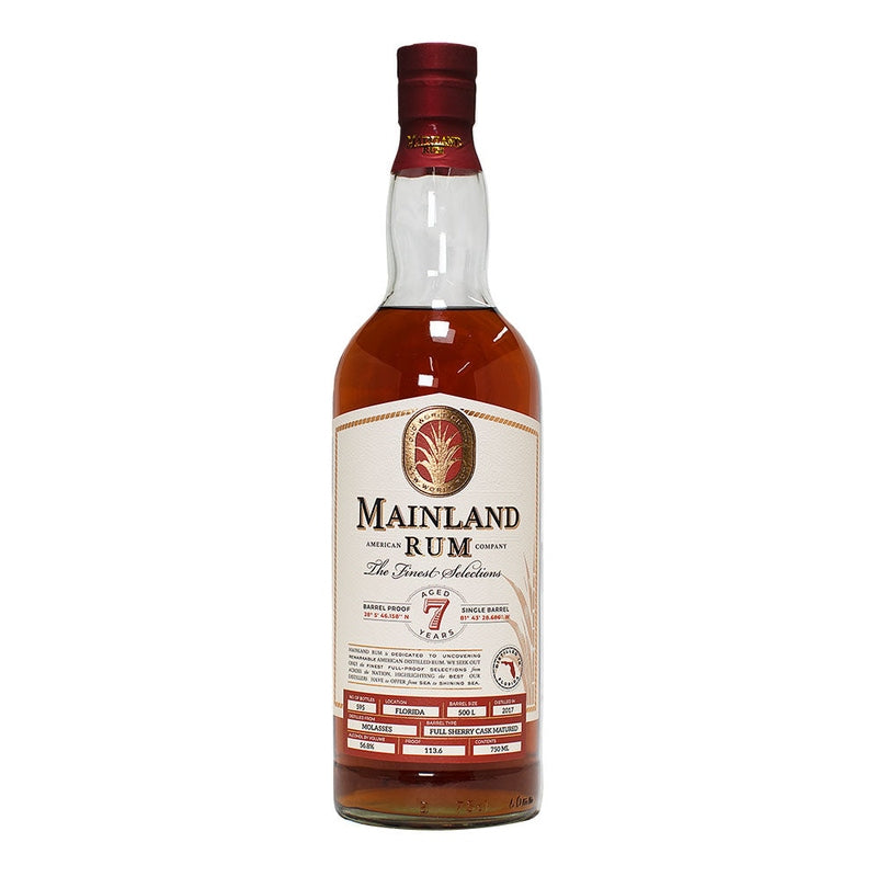 Mainland Florida 7 Year Old Sherry Cask Rum - LoveScotch.com