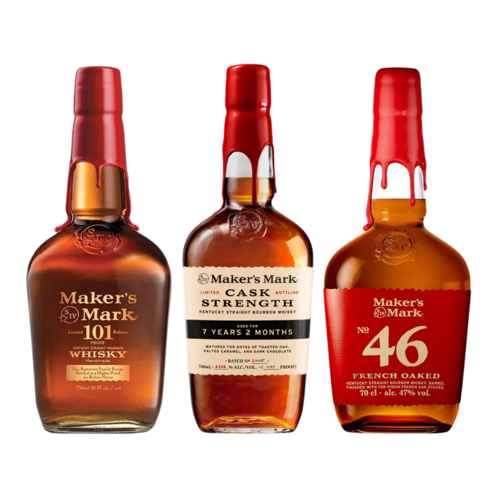 Maker’s Mark Distillery Bourbon Collection: 101 Proof, Cask Strength & Maker’s Mark 46