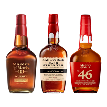 Maker’s Mark Distillery Bourbon Collection: 101 Proof, Cask Strength & Maker’s Mark 46