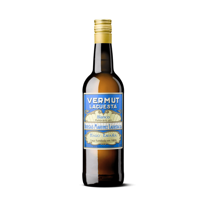 Martínez Lacuesta Vermut Blanco 750 mL front bottle on white