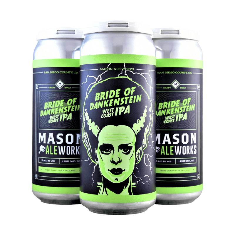 Mason Ale Works 'Bride of Dankenstein' West Coast IPA Beer 4-Pack - ForWhiskeyLovers.com