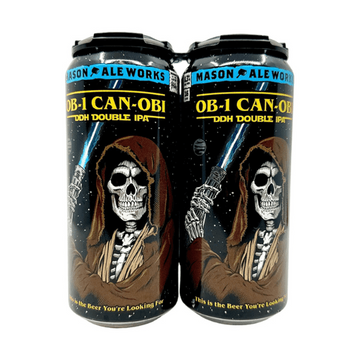 Mason Ale Works 'Obi-1 Can-Obi' DDH Hazy Double IPA 4-Pack - LoveScotch.com 
