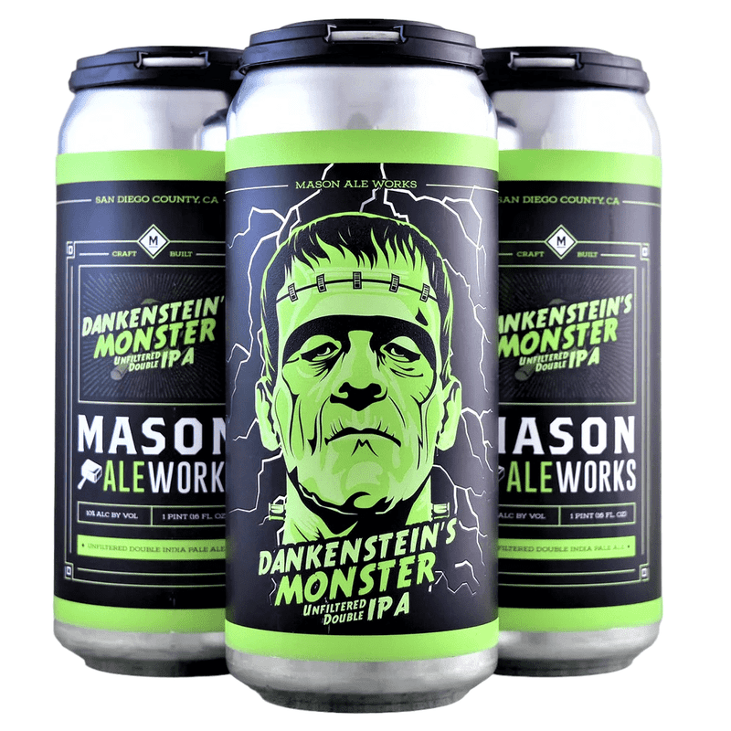 Mason Ale Works 'Dankenstein's Monster' Unfiltered DIPA Beer 4-Pack - ForWhiskeyLovers.com