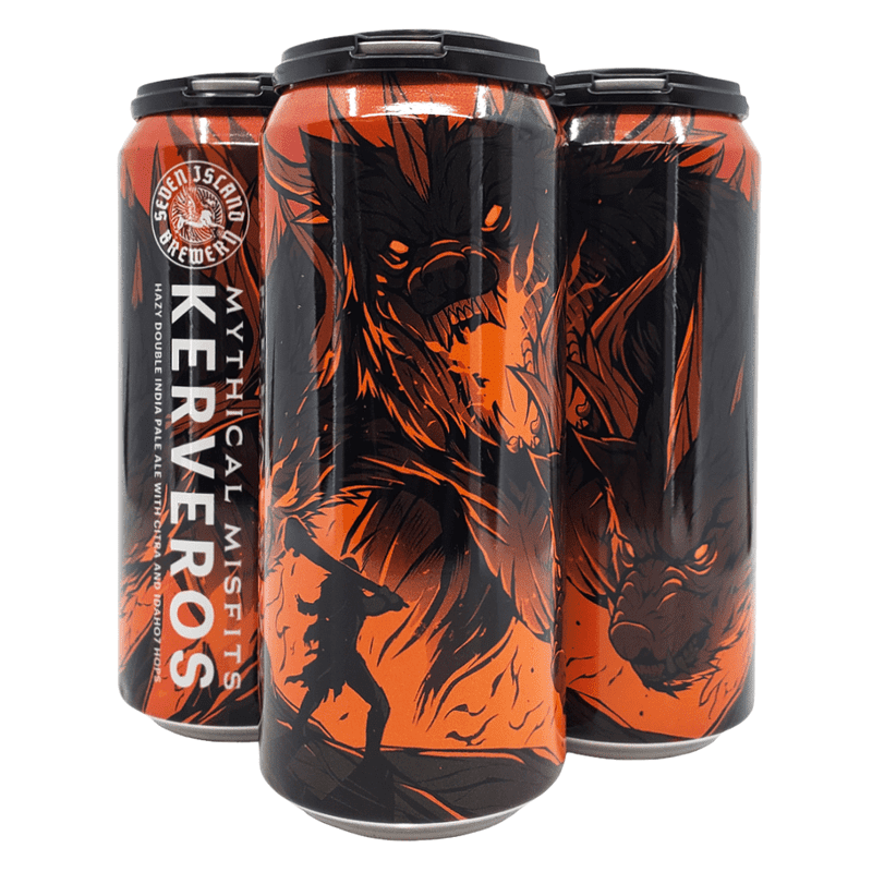 Mason Ale Works 'Mythical Misfits Kerveros' Hazy DIPA Beer 4-Pack - LoveScotch.com 