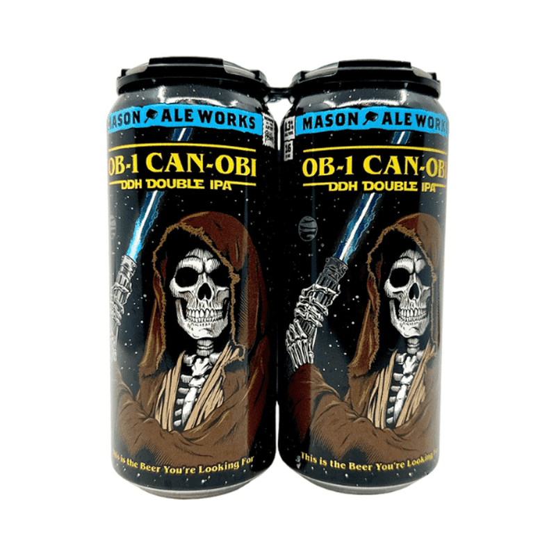 Mason Ale Works 'Obi-1 Can-Obi' DDH Hazy Double IPA 4-Pack - LoveScotch.com 