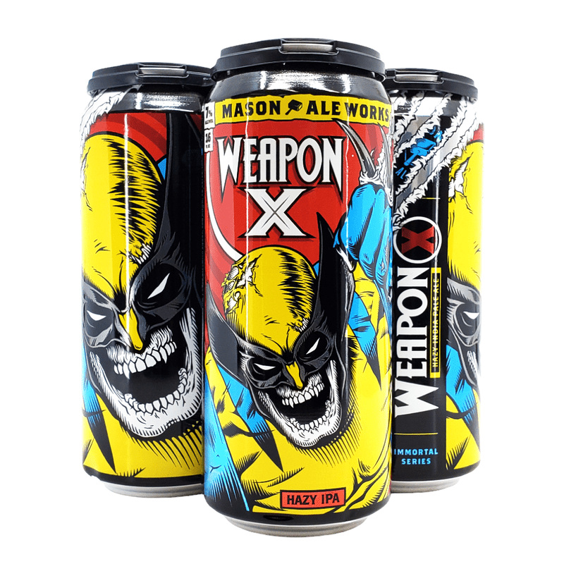 Mason Ale Works 'Weapon X' Hazy IPA Beer 4-Pack - ForWhiskeyLovers.com