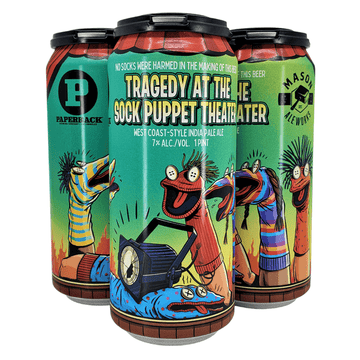 Mason Ale Works 'Tragedy At The Sock Puppet Theater' West Coast-Style IPA Beer 4-Pack - LoveScotch.com 