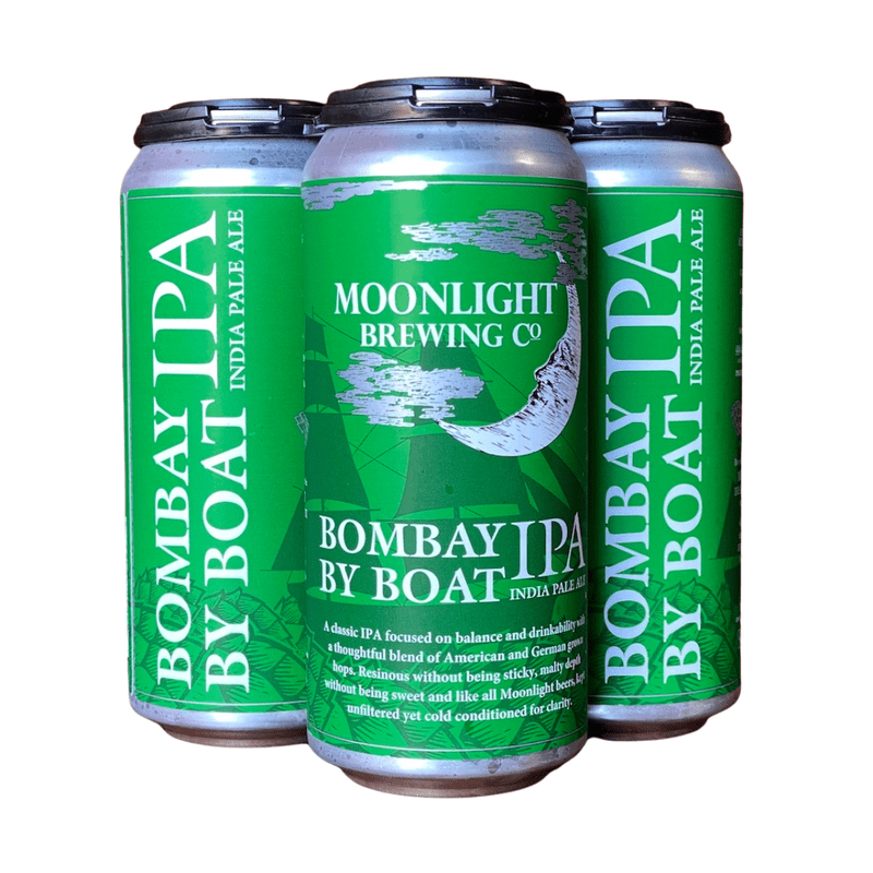 Moonlight Brewing Co 'Bombay by Boat' IPA 4-Pack - LoveScotch.com