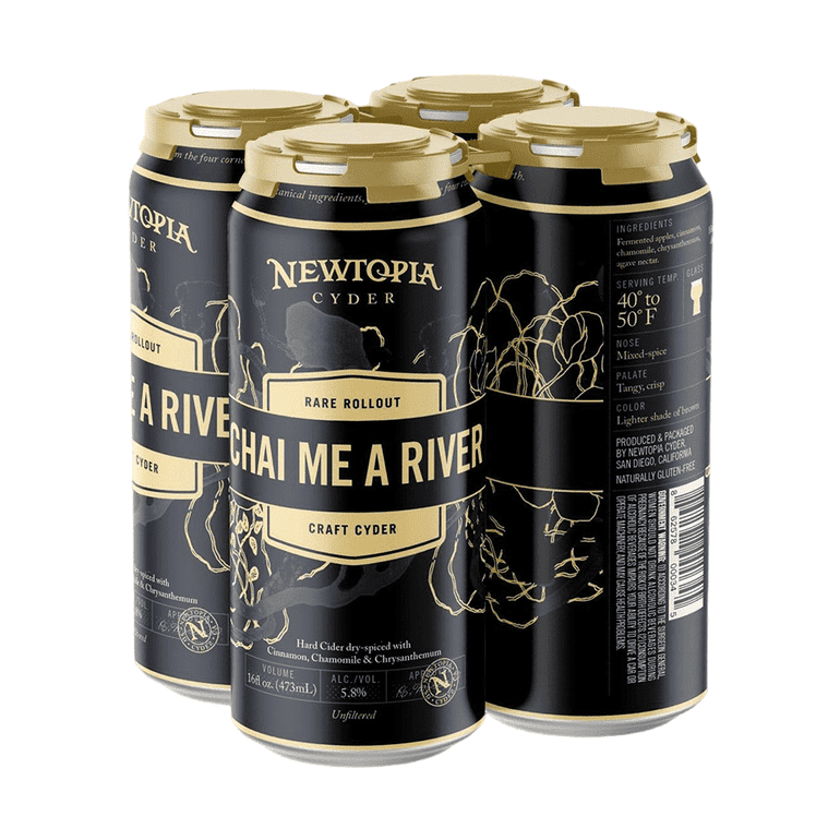 Newtopia Chai Me A River Cyder 4-Pack - LoveScotch.com