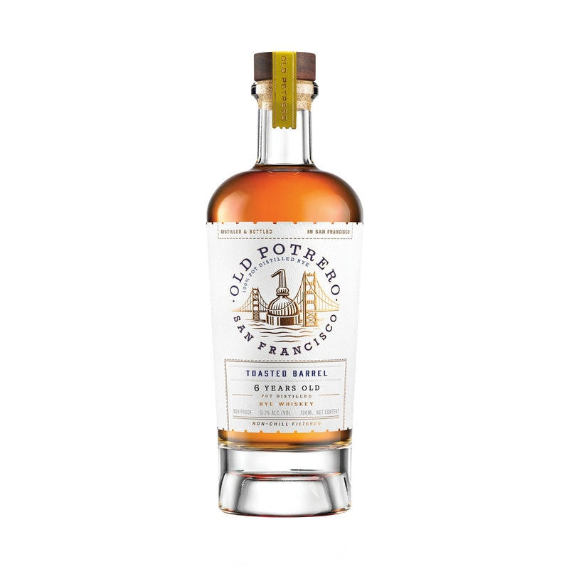 Old Potrero Toasted Barrel Rye Whiskey 6 Year Old 700ml bottle