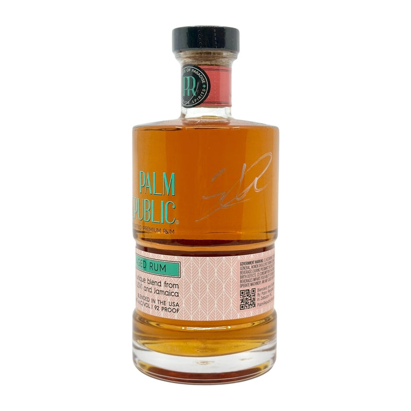 Palm Republic Aged Rum Signed by Eric Winter - LoveScotch.com