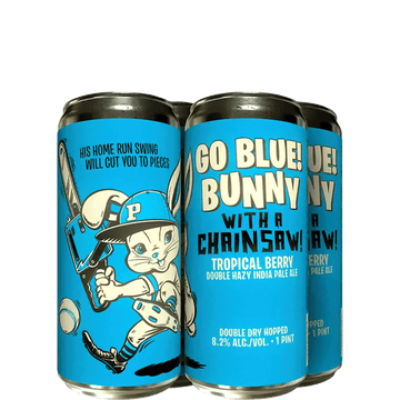 Paperback Brewing Co. 'GO BLUE! Bunny with a Chainsaw' POG Hazy DIPA 8.2% - LoveScotch.com 