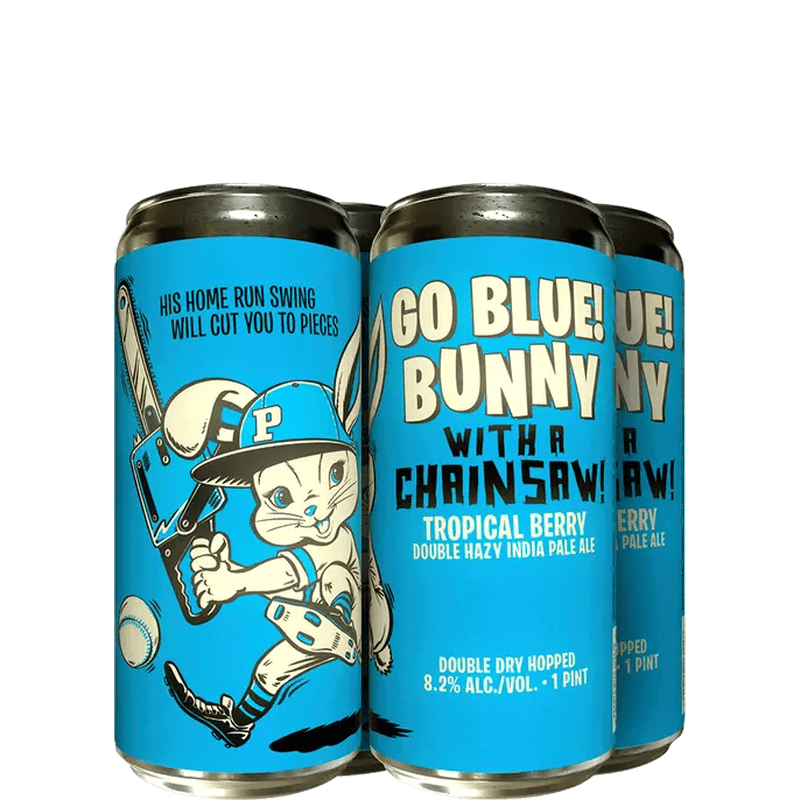 Paperback Brewing Co. 'GO BLUE! Bunny with a Chainsaw' POG Hazy DIPA 8.2% - LoveScotch.com 