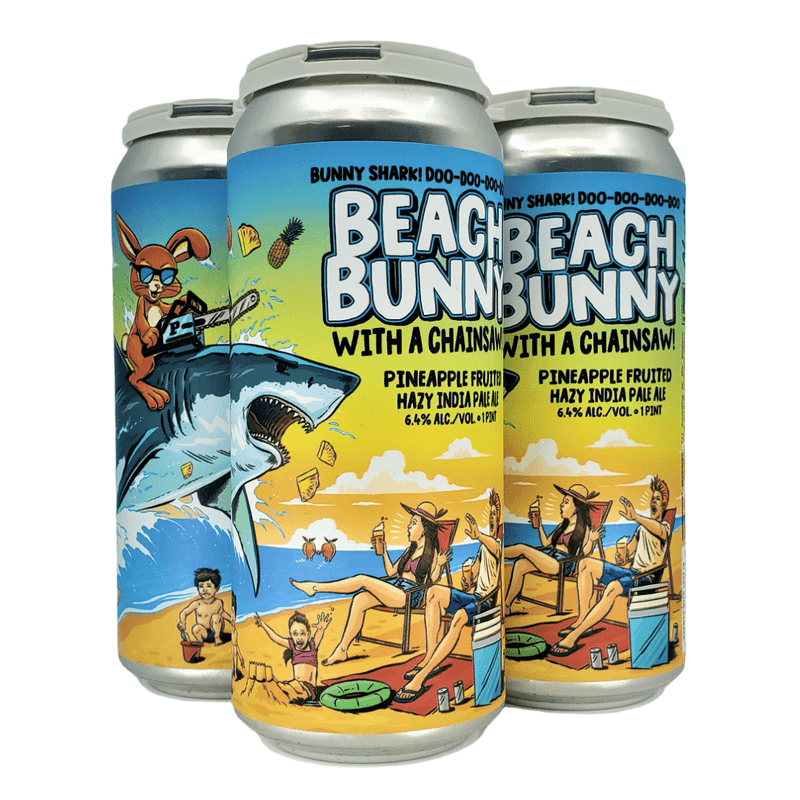 Paperback Brewing Co. Beach Bunny with a Chainsaw! Hazy IPA Beer 4-Pack - LoveScotch.com