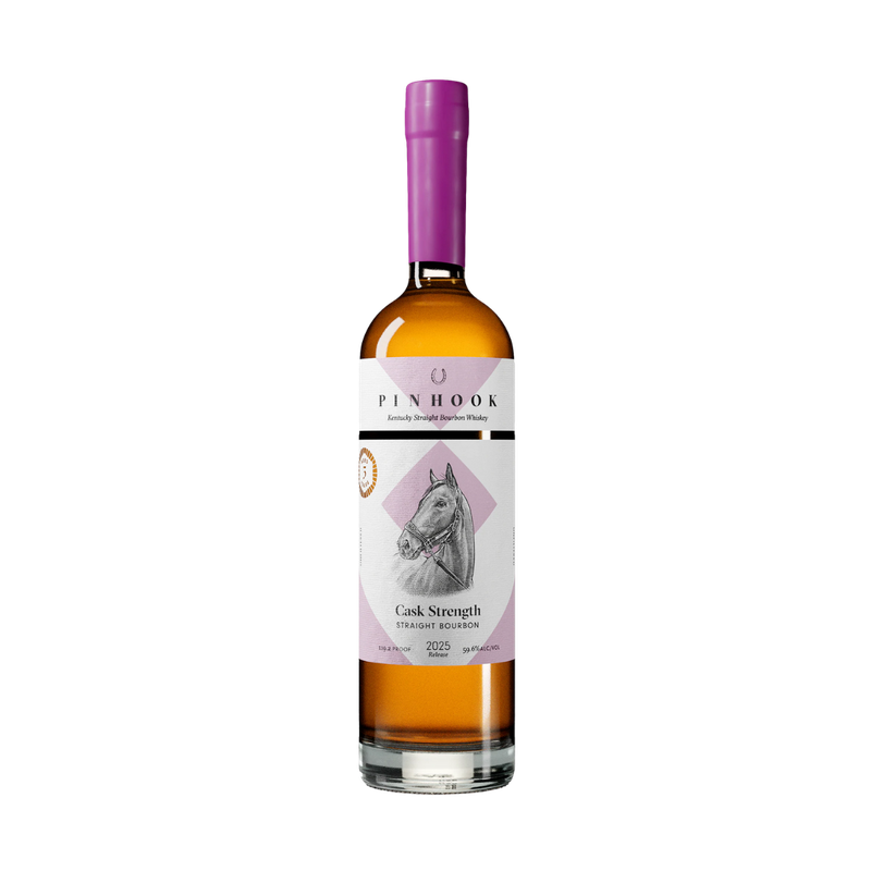 Pinhook 5 Year Cask Strength Bourbon Magenta Wax - LoveScotch.com
