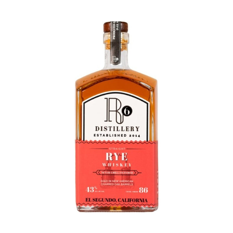 R6 Distillery Straight Rye Whiskey 4 Year bottle