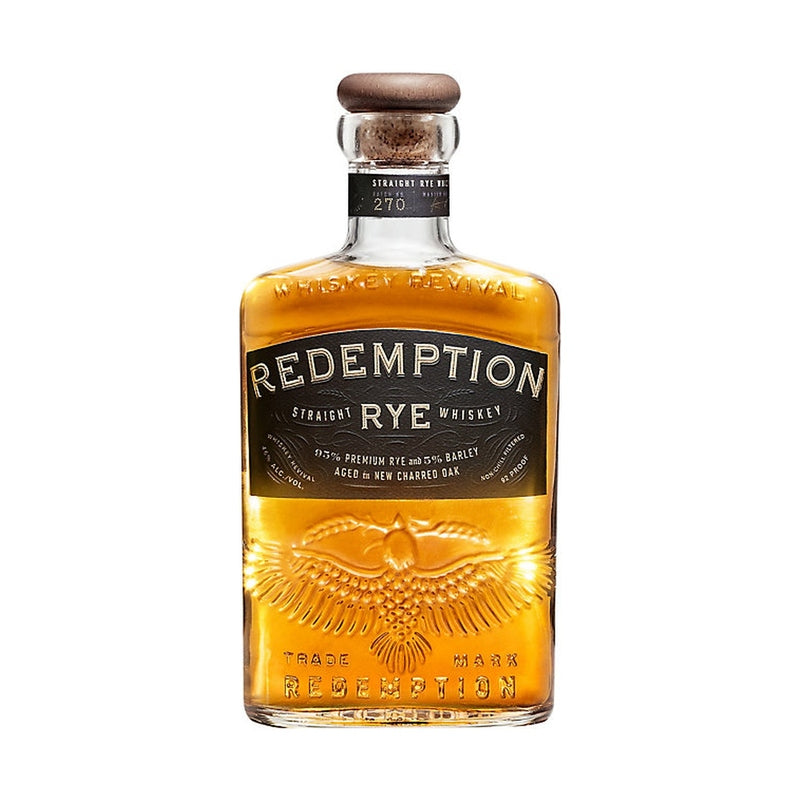 Redemption Straight Rye Whiskey 750 ml bottle
