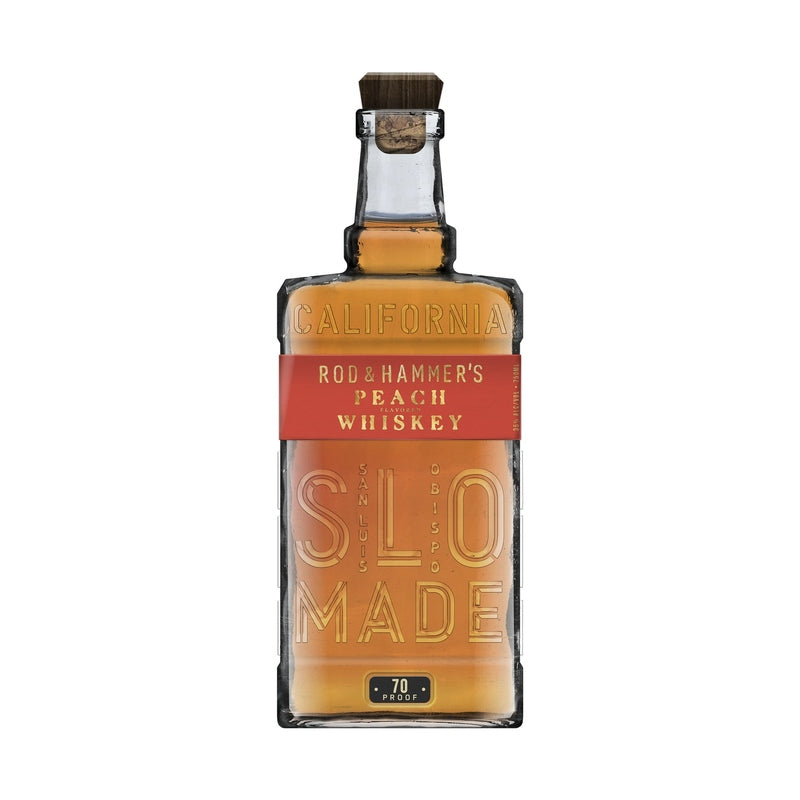 Rod & Hammer's SLO Stills Peach Flavored Whiskey 750ml bottle
