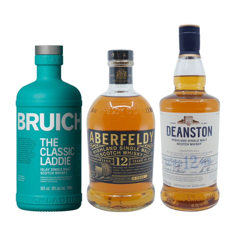 Scottish Single Malt Discovery Bundle – Islay & Highland Trio
