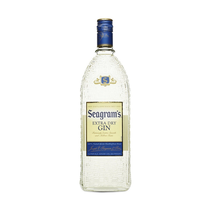 Seagram's Extra Dry Gin 1L bottle