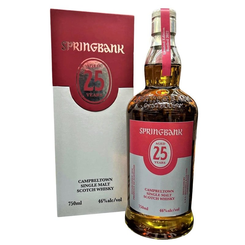 Springbank 25 Year Old 2022 Edition Campbeltown Single Malt Scotch Whiskey - LoveScotch.com