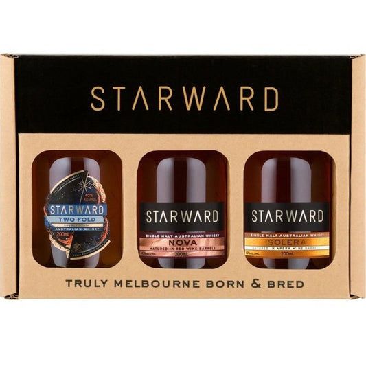 Starward Two-Fold/Nova/Solera Australian Whisky 3-Pack 200ml - LoveScotch.com