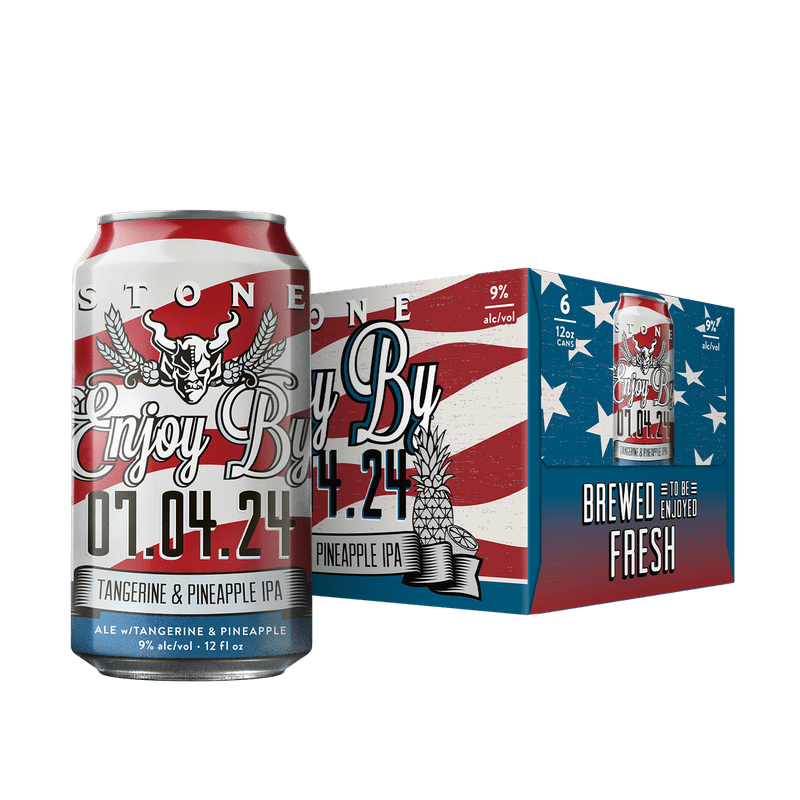 Stone Brewing 'Enjoy by 07.04.24' Tangerine Pineapple Hazy IPA Beer 6-Pack - LoveScotch.com
