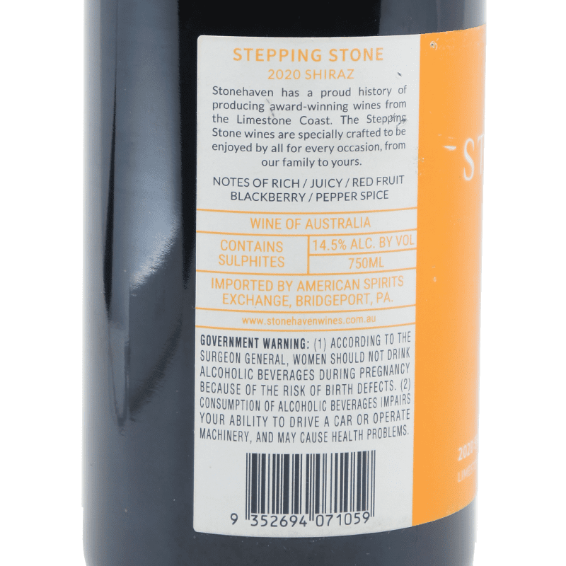 Stonehaven Winery Shiraz 2020 - LoveScotch.com