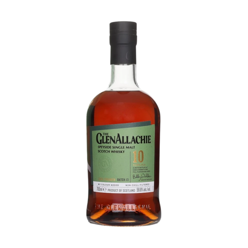 The GlenAllachie 10 Year Old Cask Strength Batch 13 Speyside Single Malt Scotch Whisky 700mL - LoveScotch.com