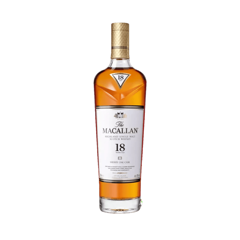 The Macallan 18 Year Old Sherry Oak Cask Highland Single Malt Scotch Whisky 2024 Edition - LoveScotch.com