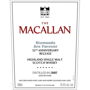 The Macallan Diamonds Are Forever 55th Anniversary Release Highland Single Malt Scotch Whisky - LoveScotch.com