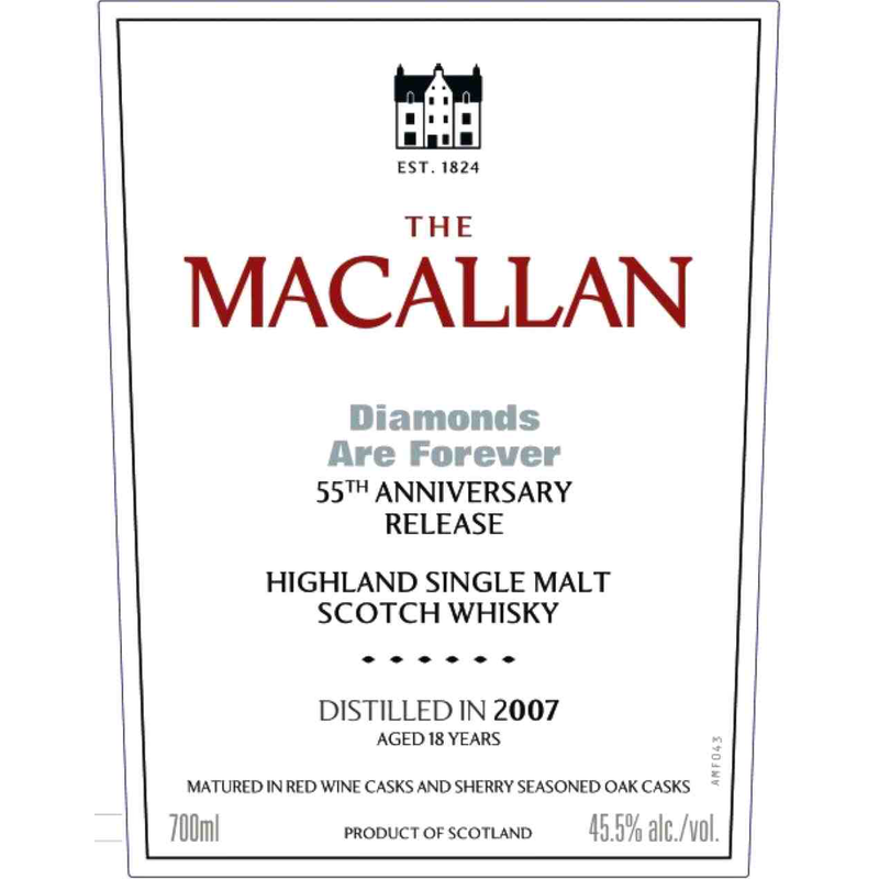 The Macallan Diamonds Are Forever 55th Anniversary Release Highland Single Malt Scotch Whisky - LoveScotch.com