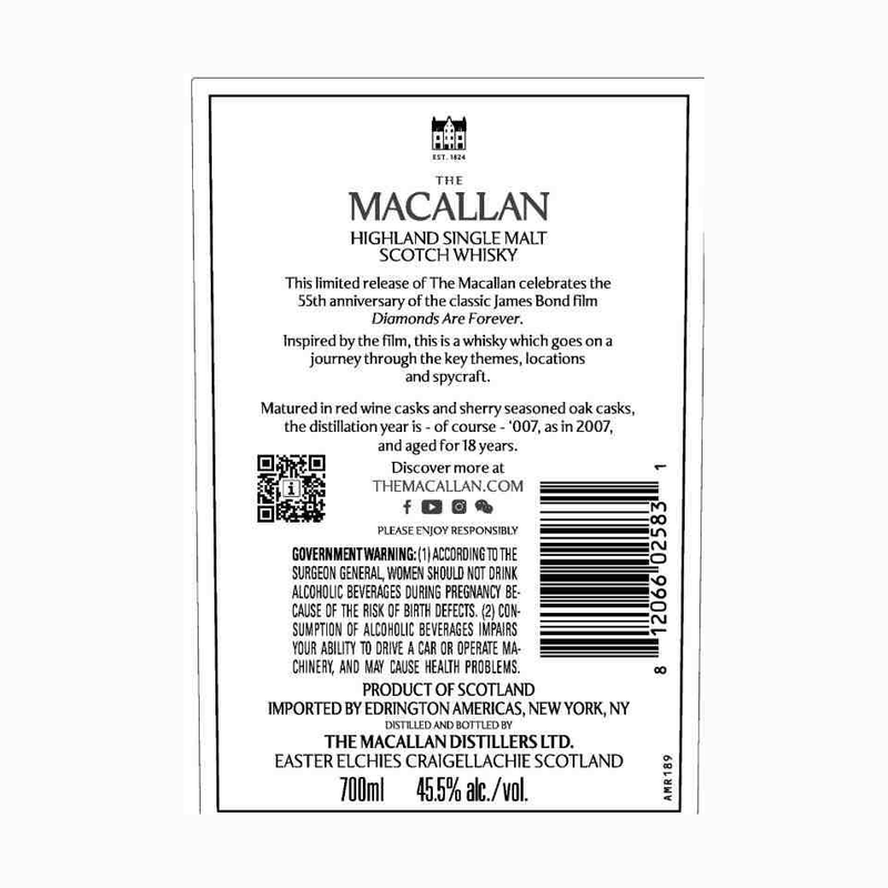 The Macallan Diamonds Are Forever 55th Anniversary Release Highland Single Malt Scotch Whisky - LoveScotch.com
