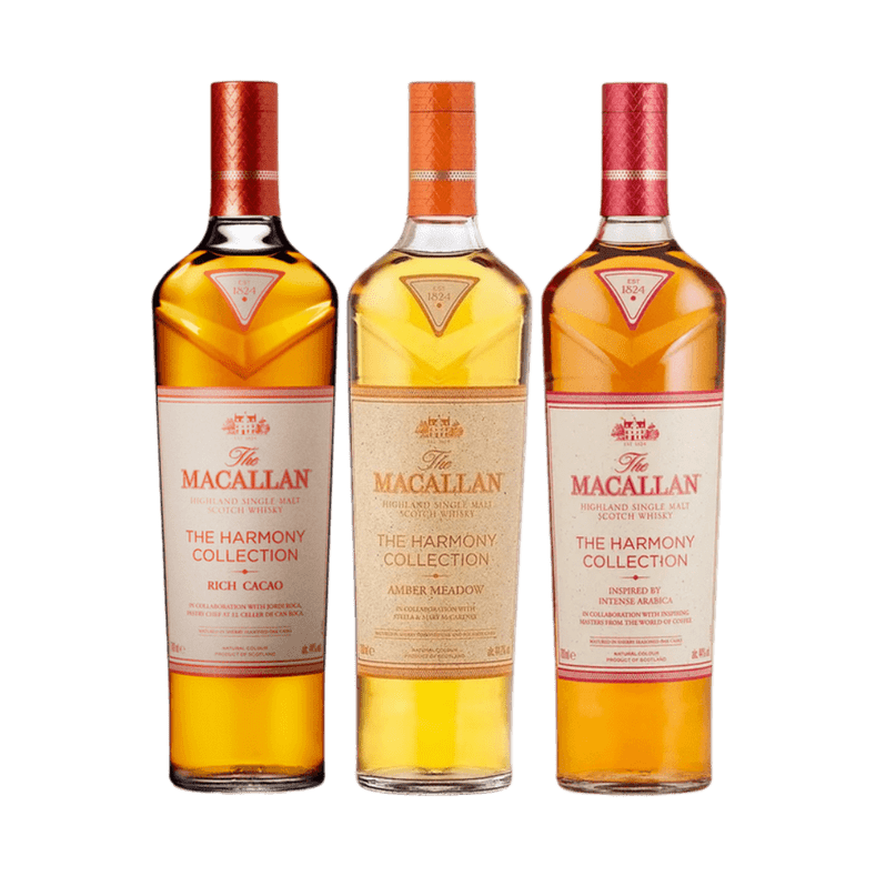 The Macallan Harmony Collection Bundle: Amber Meadow, Arabica, and Cacao - LoveScotch.com