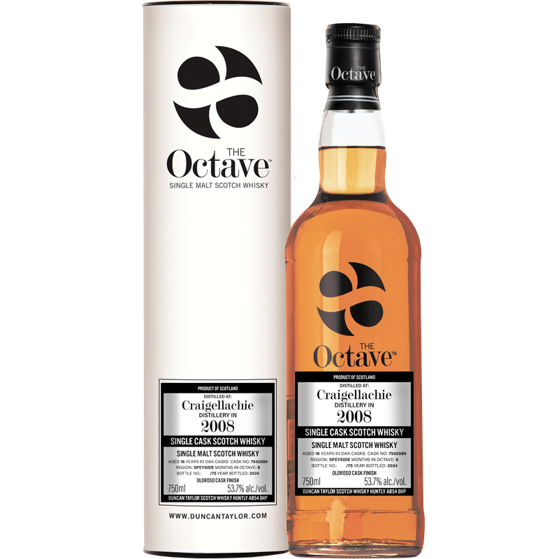 The Octave 16 Year Old Craigellachie 2008 Single Cask Single Malt Scotch Whisky Cask #7542089 - LoveScotch.com