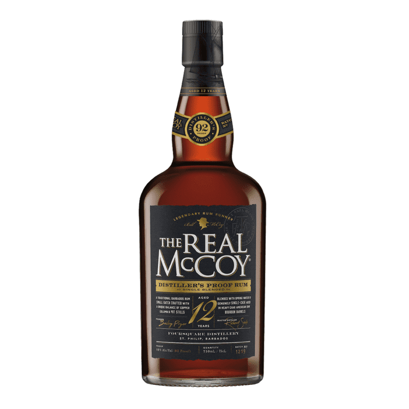 The Real McCoy 12 Year Old Distiller's Proof Single Blended Rum - ForWhiskeyLovers.com