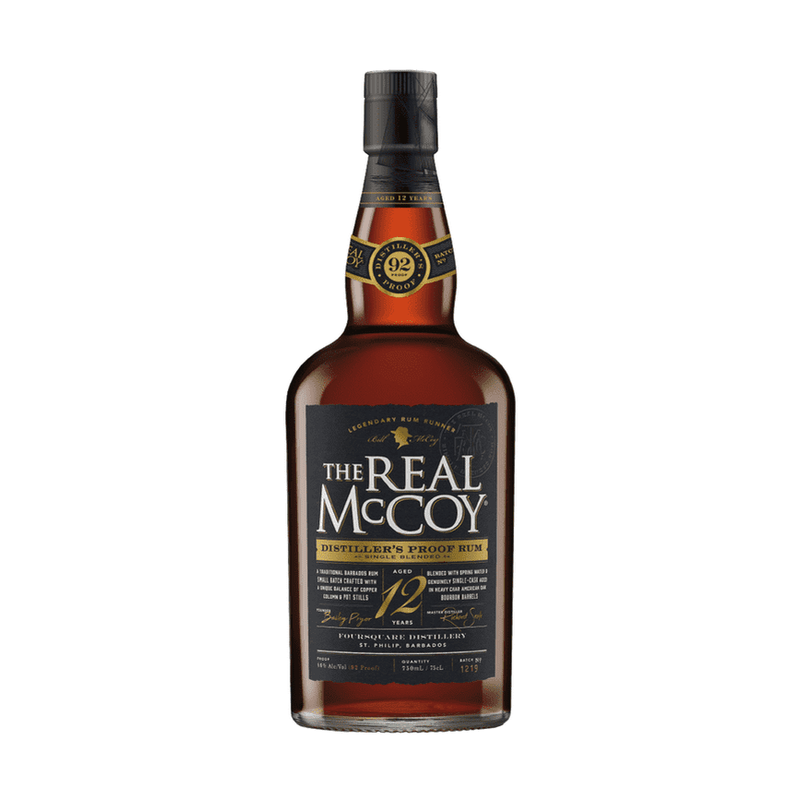 The Real McCoy 12 Year Old Distiller's Proof Single Blended Rum - ForWhiskeyLovers.com