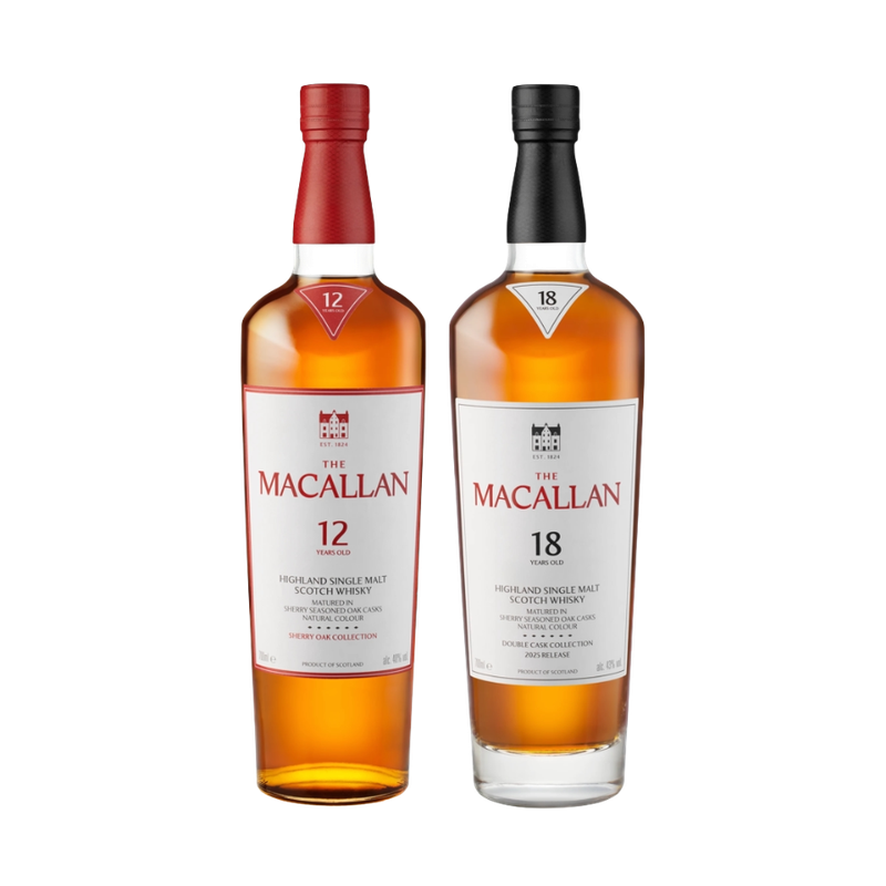 The Macallan Sherry 12 & 18 Bundle - LoveScotch.com