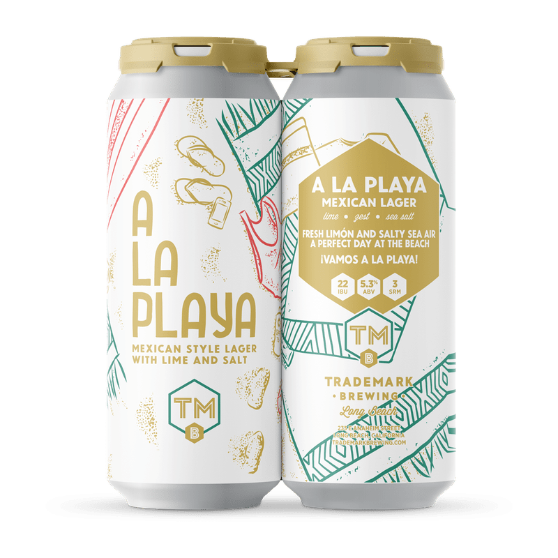 Trademark Brewing A La Playa Lager 4pk - LoveScotch.com