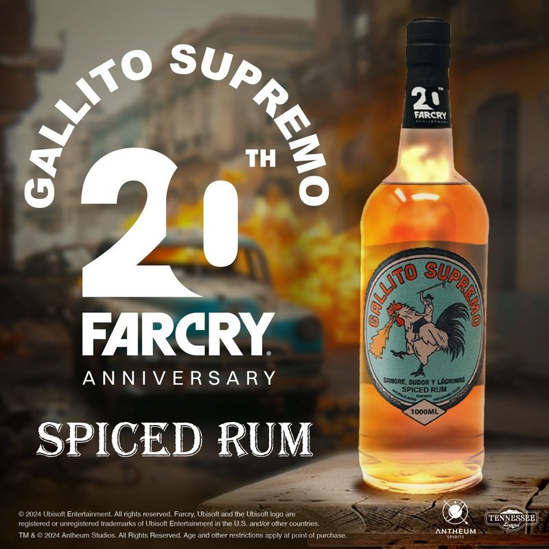 Ubisoft © Far Cry 6 20th Anniversary Gallito Supremo Spiced Rum Pre-Order - LoveScotch.com 