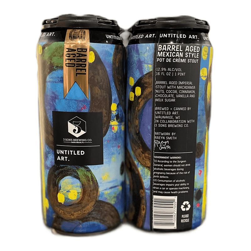 Untitled Art. Barrel Aged Mexican Style Pot de Créme Stout Beer 2-Pack - ForWhiskeyLovers.com