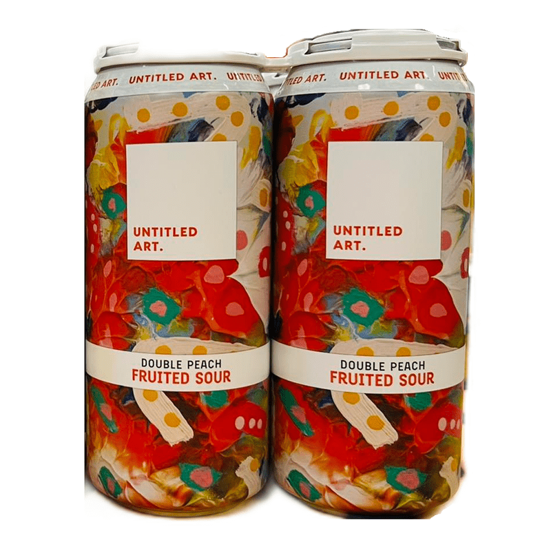 Untitled Art. Double Peach Fruited Sour Berliner Weiss Style Ale Beer 4-Pack - ForWhiskeyLovers.com