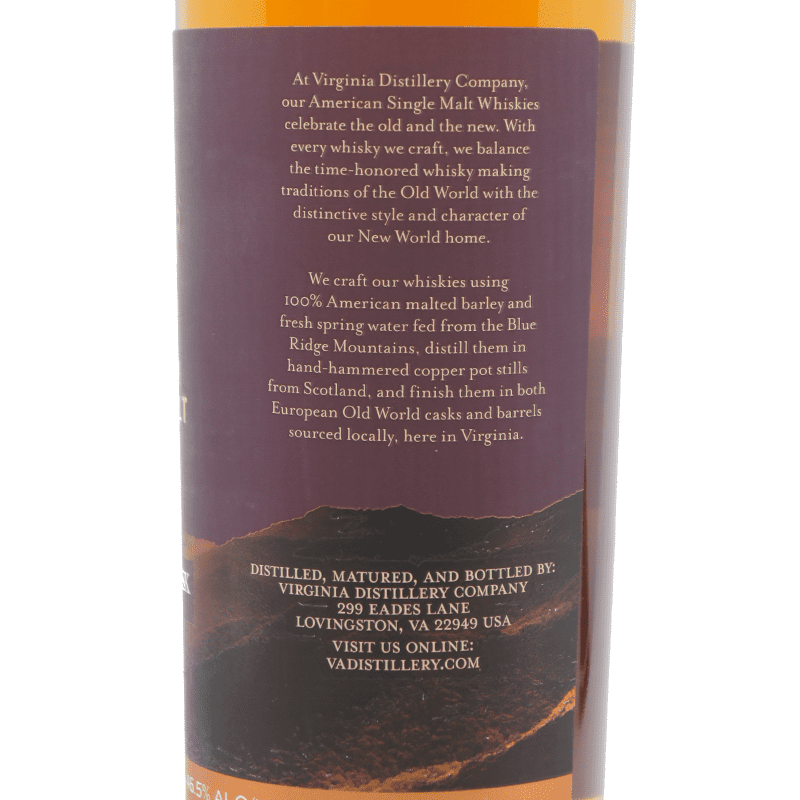 Virginia Distillery Co. Cabernet Cask Select American Single Malt Whisky - LoveScotch.com