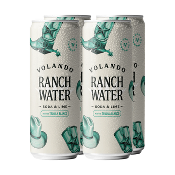 Volando Tequila Ranch Water Ready To Drink 4-Pack - LoveScotch.com