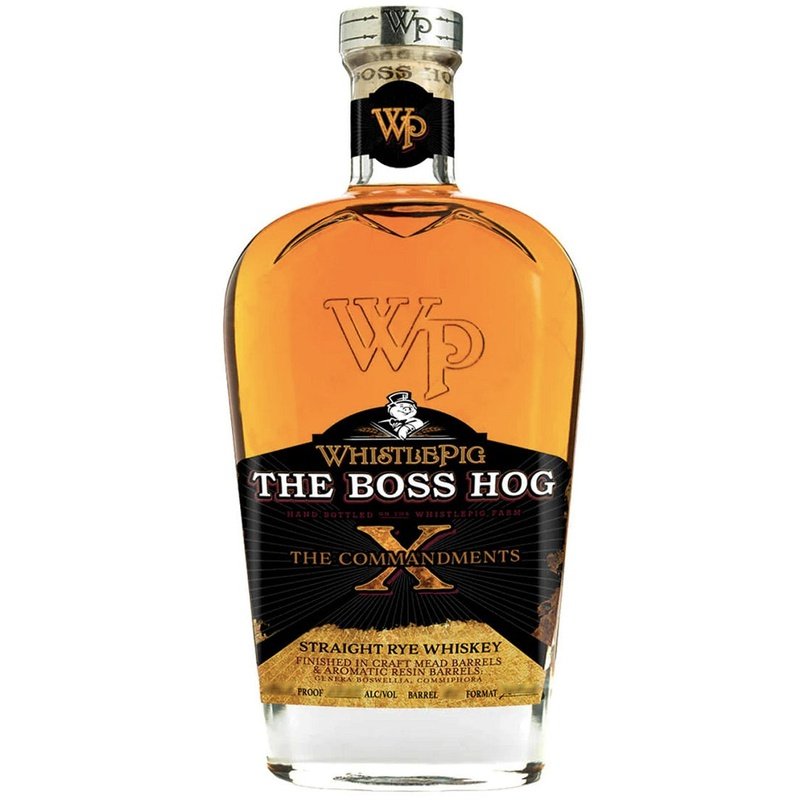 WhistlePig The Boss Hog X: 'The Commandments' Straight Rye Whiskey - LoveScotch.com