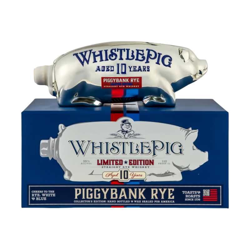 Whistlepig PiggyBank 10 Year Old RWB Rye Whiskey (Liter)