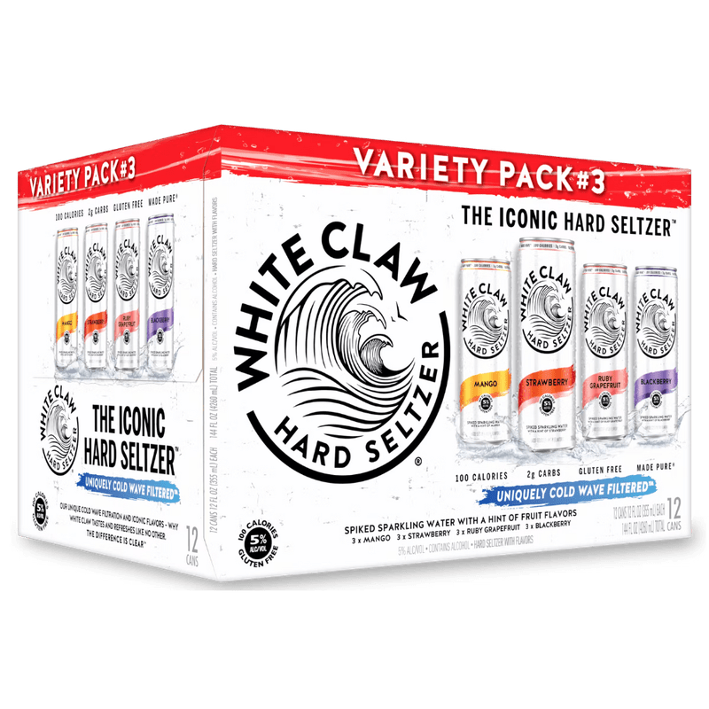 White Claw Hard Seltzer Variety Pack #3 - LoveScotch.com