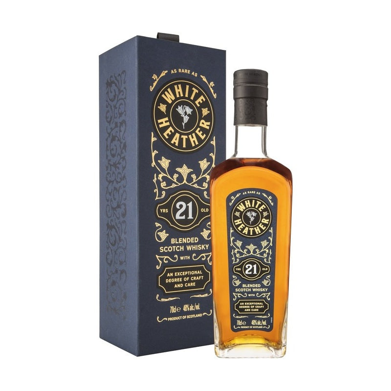 White Heather 21 Years Old Blended Scotch Whisky - LoveScotch.com 